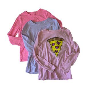 Cat & Jack Girls LS Tee bundle PLAY size 7/8